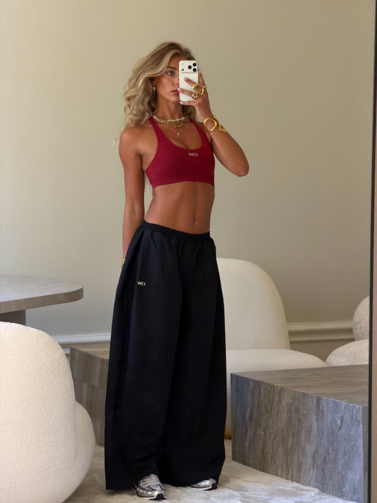 Essential Wide Pants Black