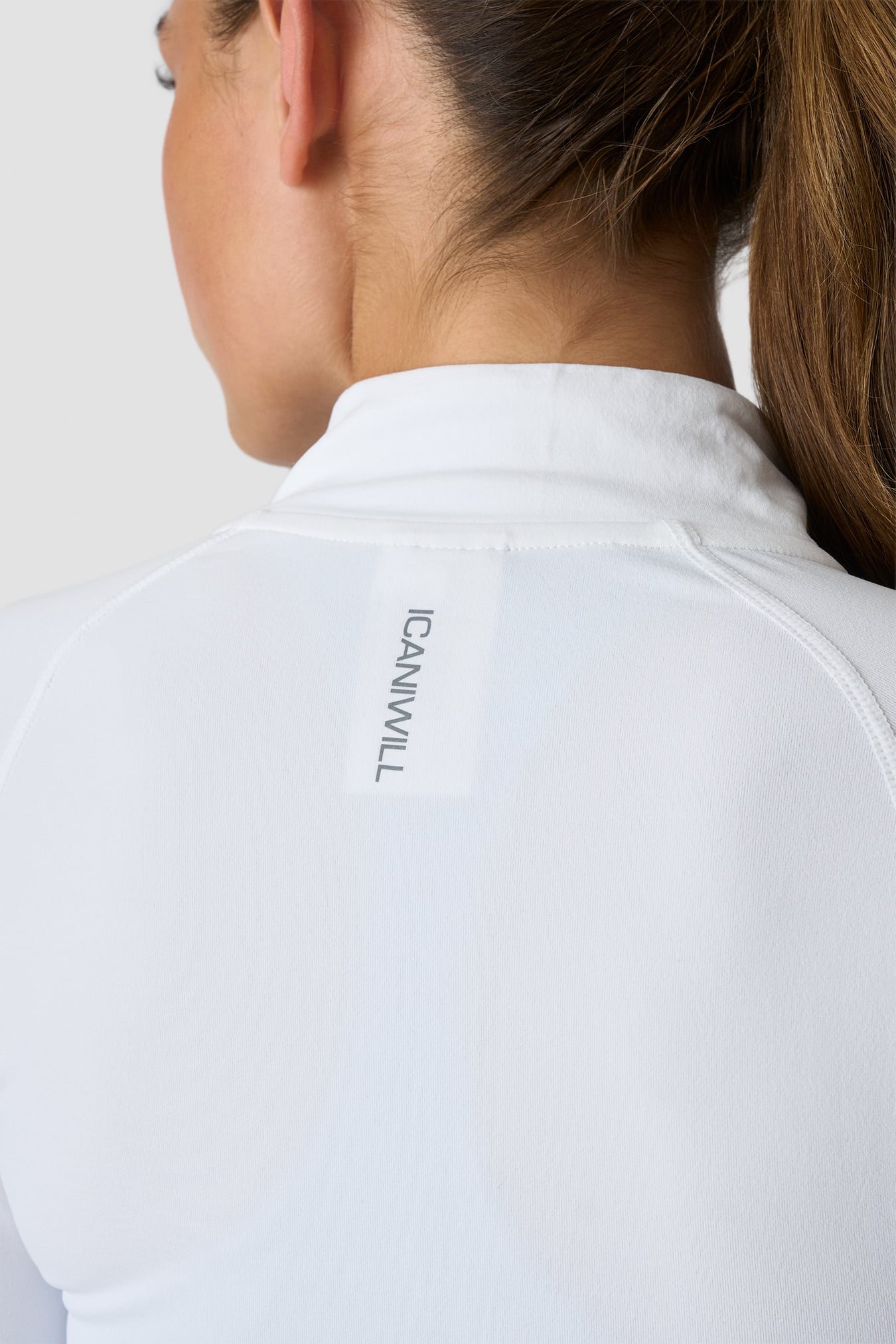 Define Seamless Zip Long Sleeve White Snow - image 5