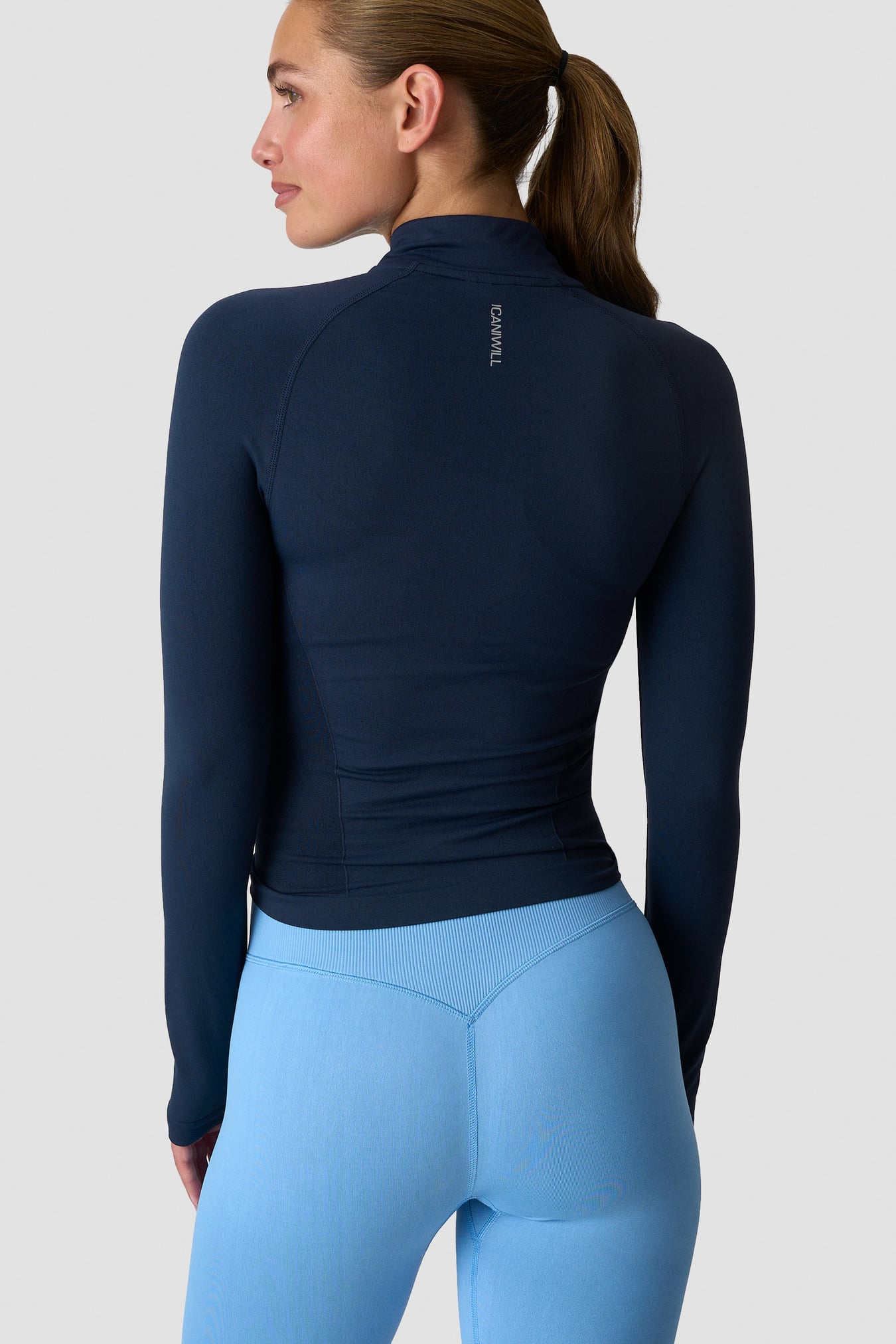 Define Seamless Zip Long Sleeve Midnight Blue - Bild 2
