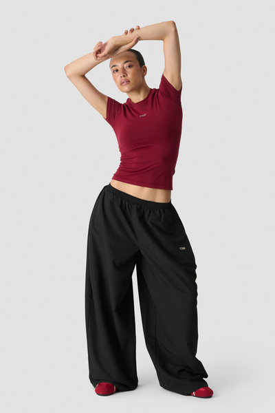Smooth Seamless Tee Dark Berry - Red
