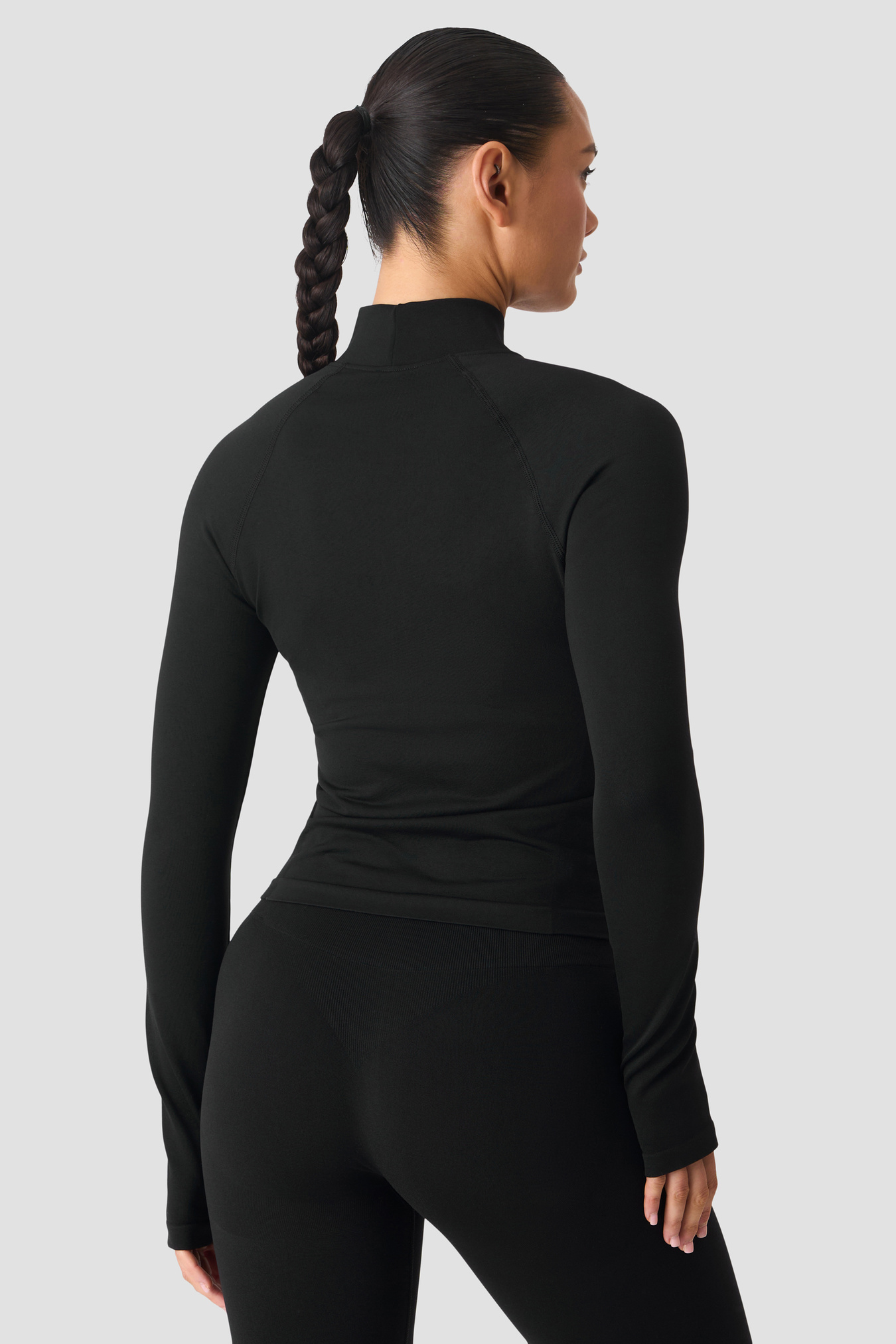Smooth Seamless Zip Jacket black - image 3
