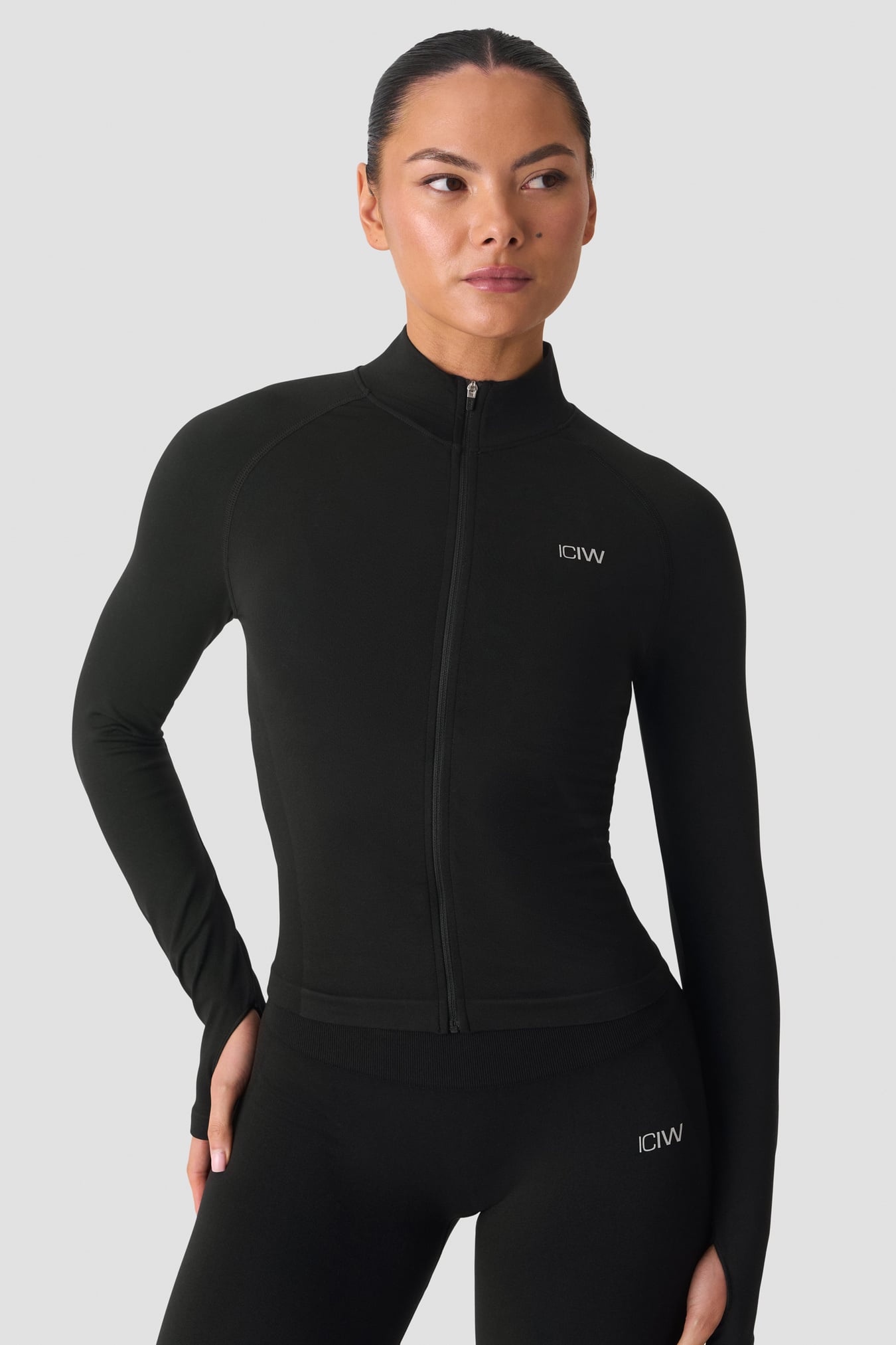 Smooth Seamless Zip Jacket black - image 2
