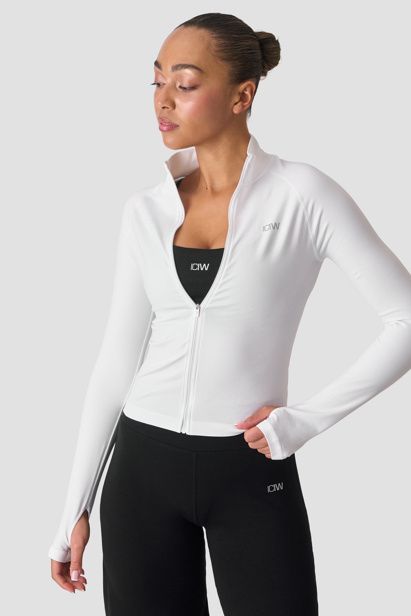 Smooth Seamless Zip Jacket white snow - image 3