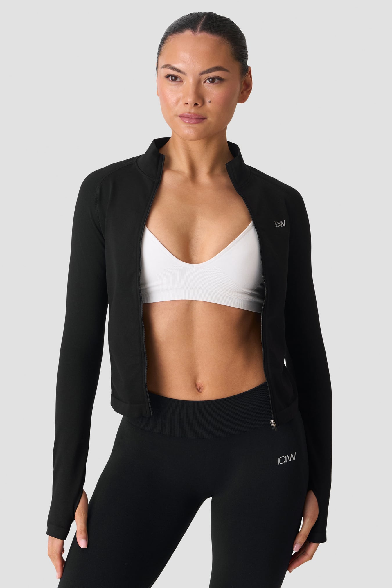 Smooth Seamless Zip Jacket black - image 1