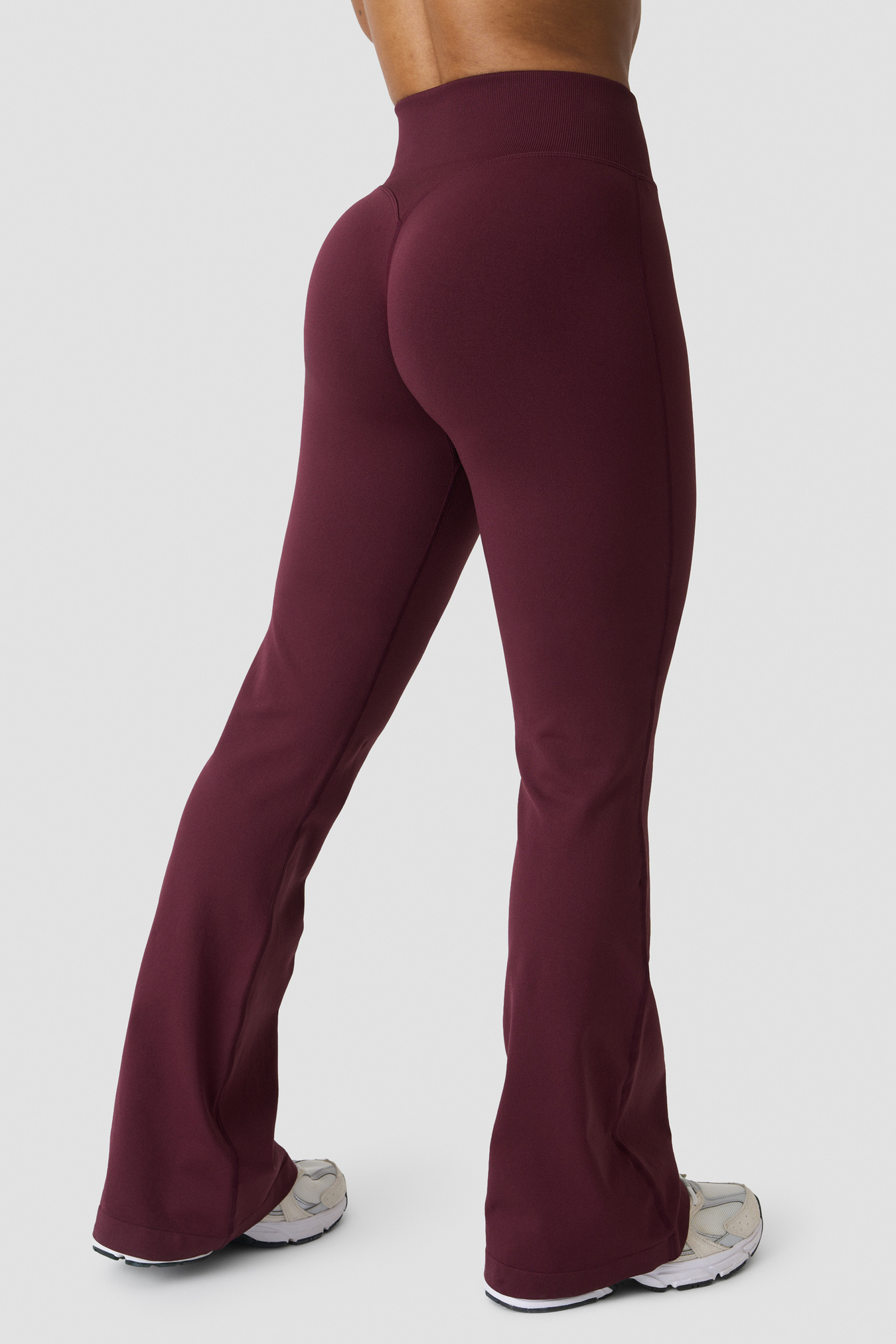 Smooth Seamless Flared Tights Dark Mahogany - image 6