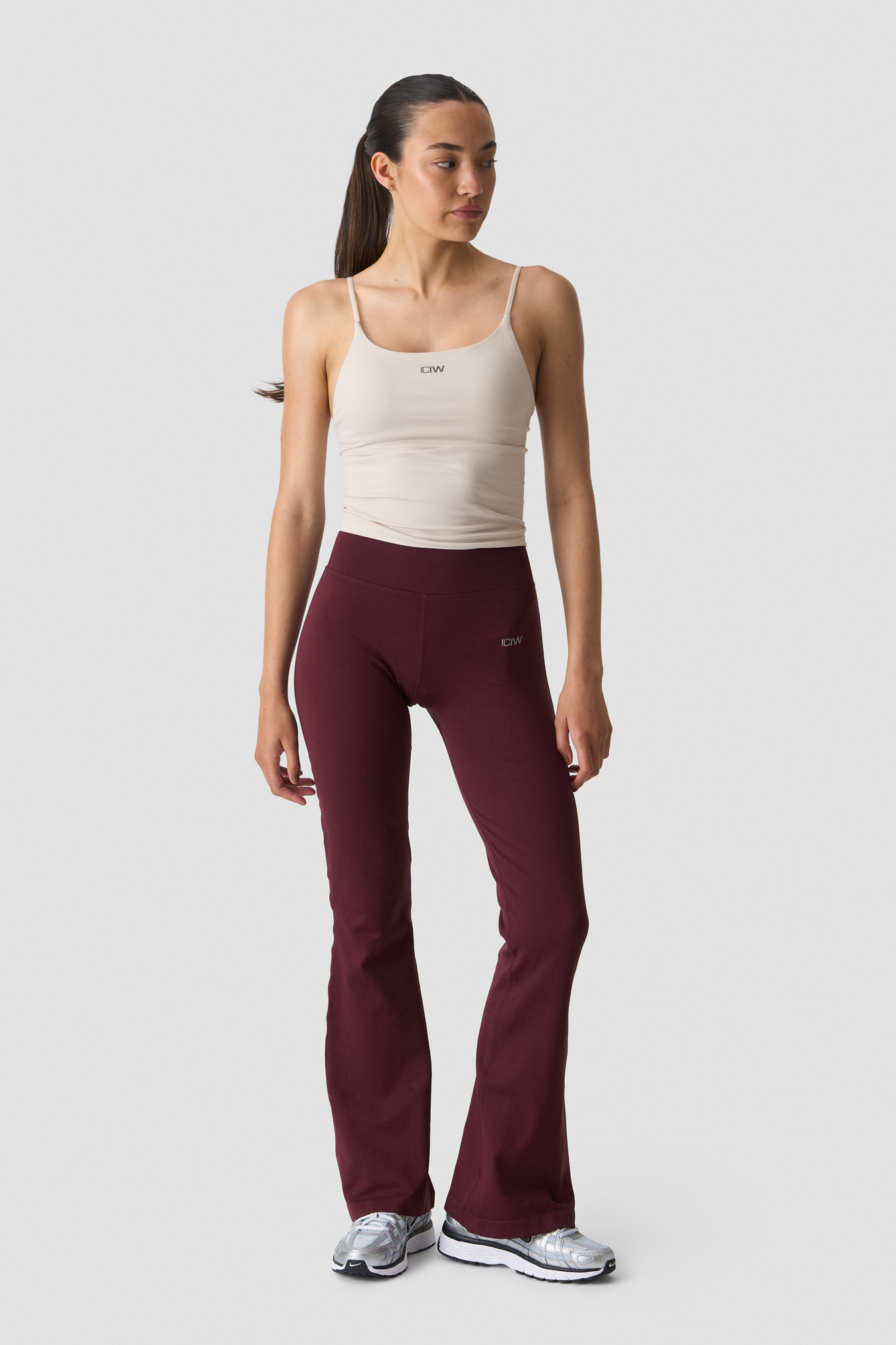 Smooth Seamless Flared Tights Dark Mahogany - image 5