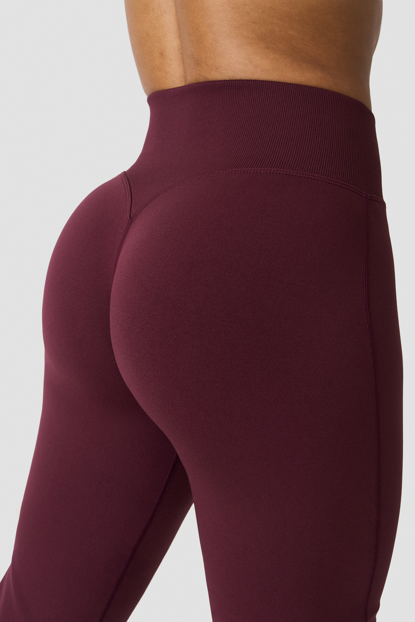 Smooth Seamless Flared Tights Dark Mahogany - image 2