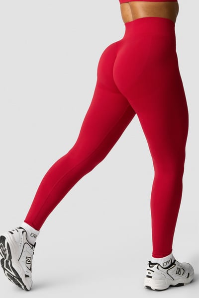 Smooth Seamless Tights Red Cherry - Red