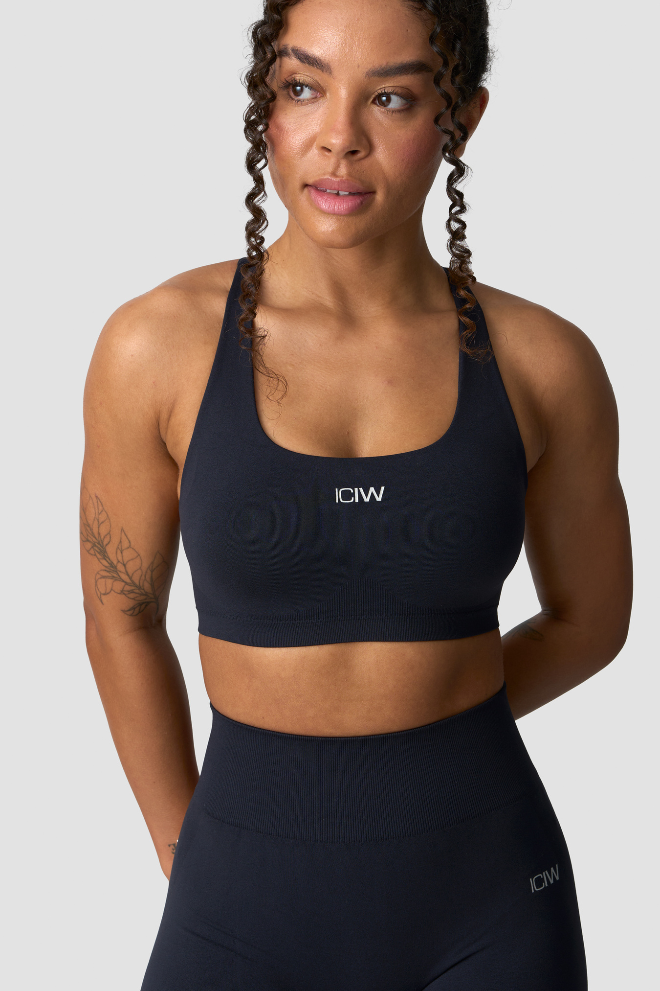 Smooth Seamless Sports Bra Navy - image 3