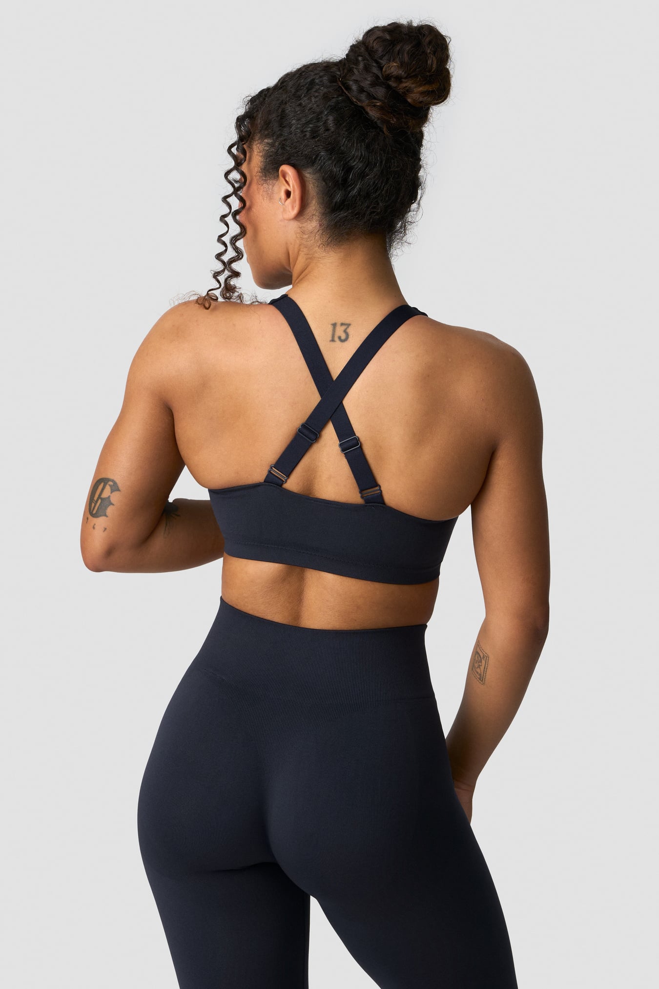 Smooth Seamless Sports Bra Navy - image 2