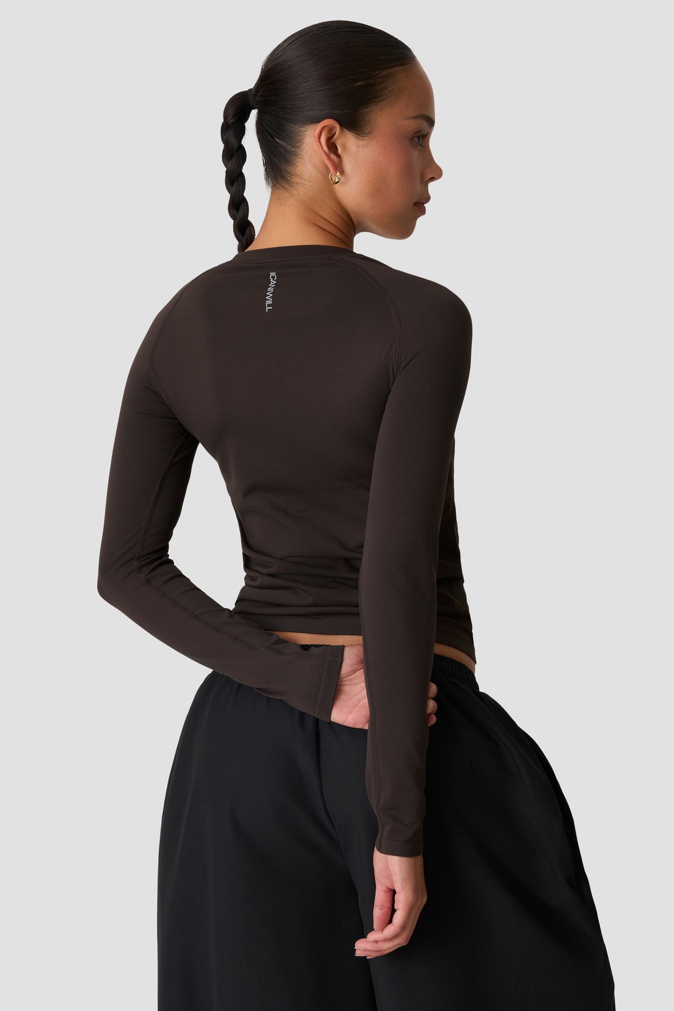 Define Seamless Long Sleeve Chocolate Brown - image 2
