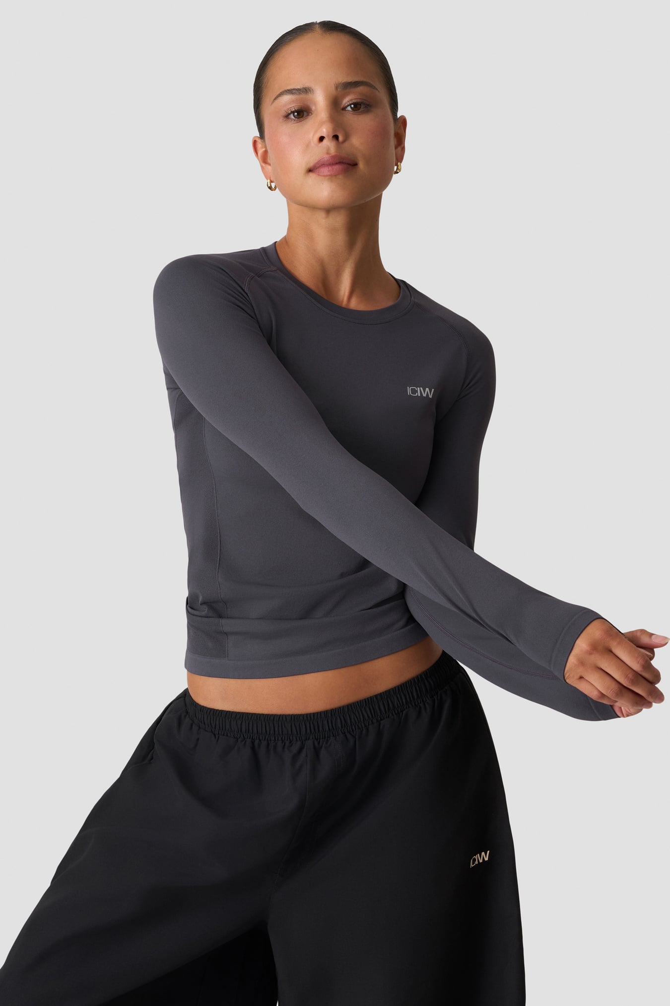 Define Seamless Long Sleeve Graphite - image 1