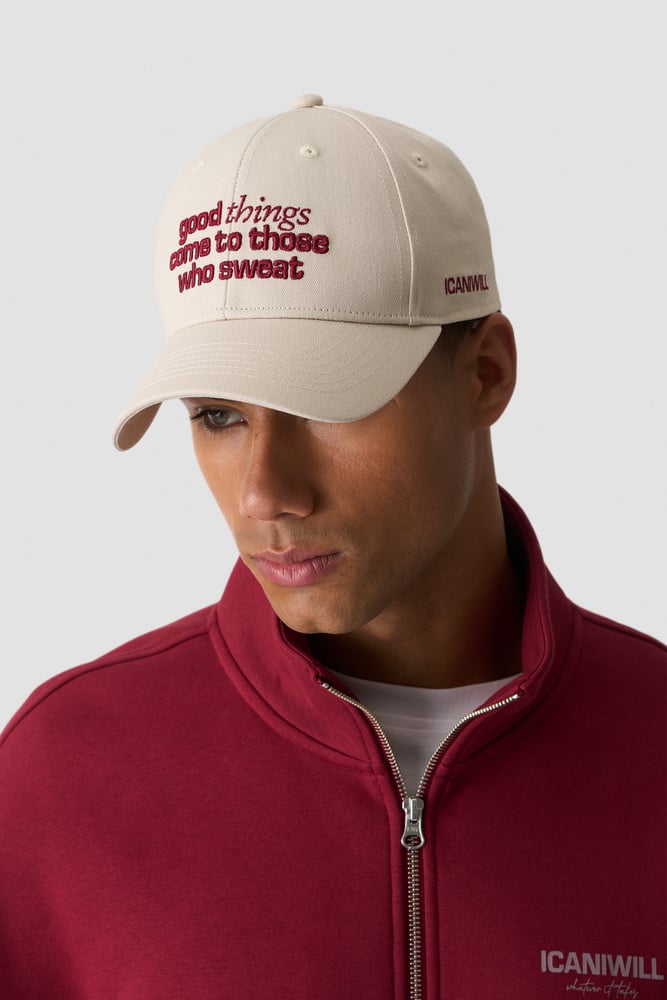 Baseball Cap Hard Crown Beige