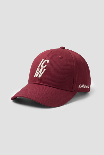 Baseball Cap Hard Crown Dark Berry - Red