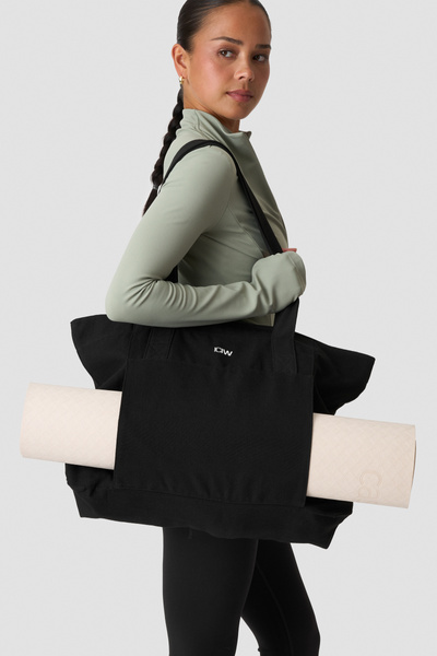 ICIW Cotton Yoga Tote Bag Black - undefined