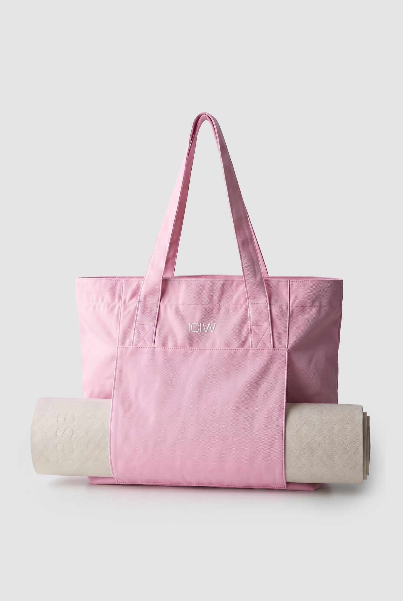 ICIW Cotton Yoga Tote Bag Soft Rose Pink - image 4