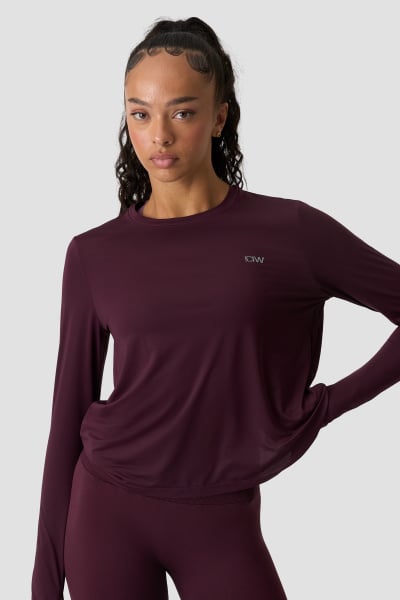 Mirage Cardio Long Sleeve Maroon - Rot