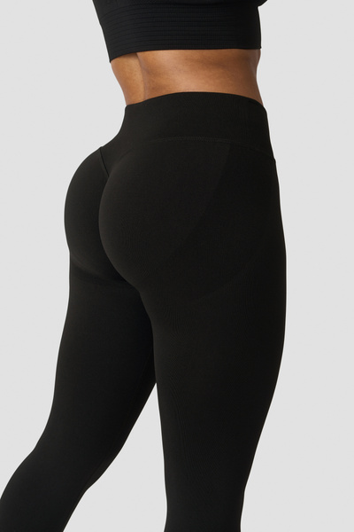 Smooth Seamless Mid Rise V-shape Tights black - undefined